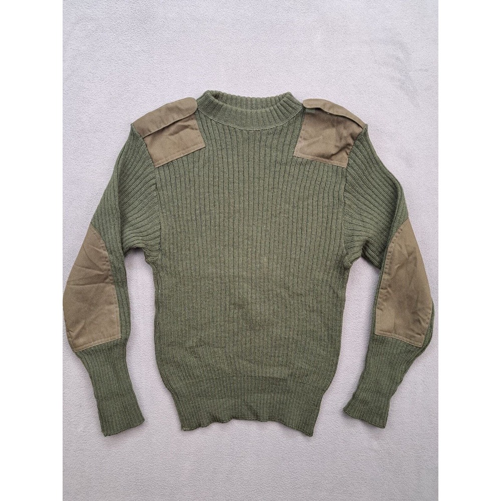 DSCP Valor Collection US Military Service Sweater Men 100% Wool Army Green Sz 38